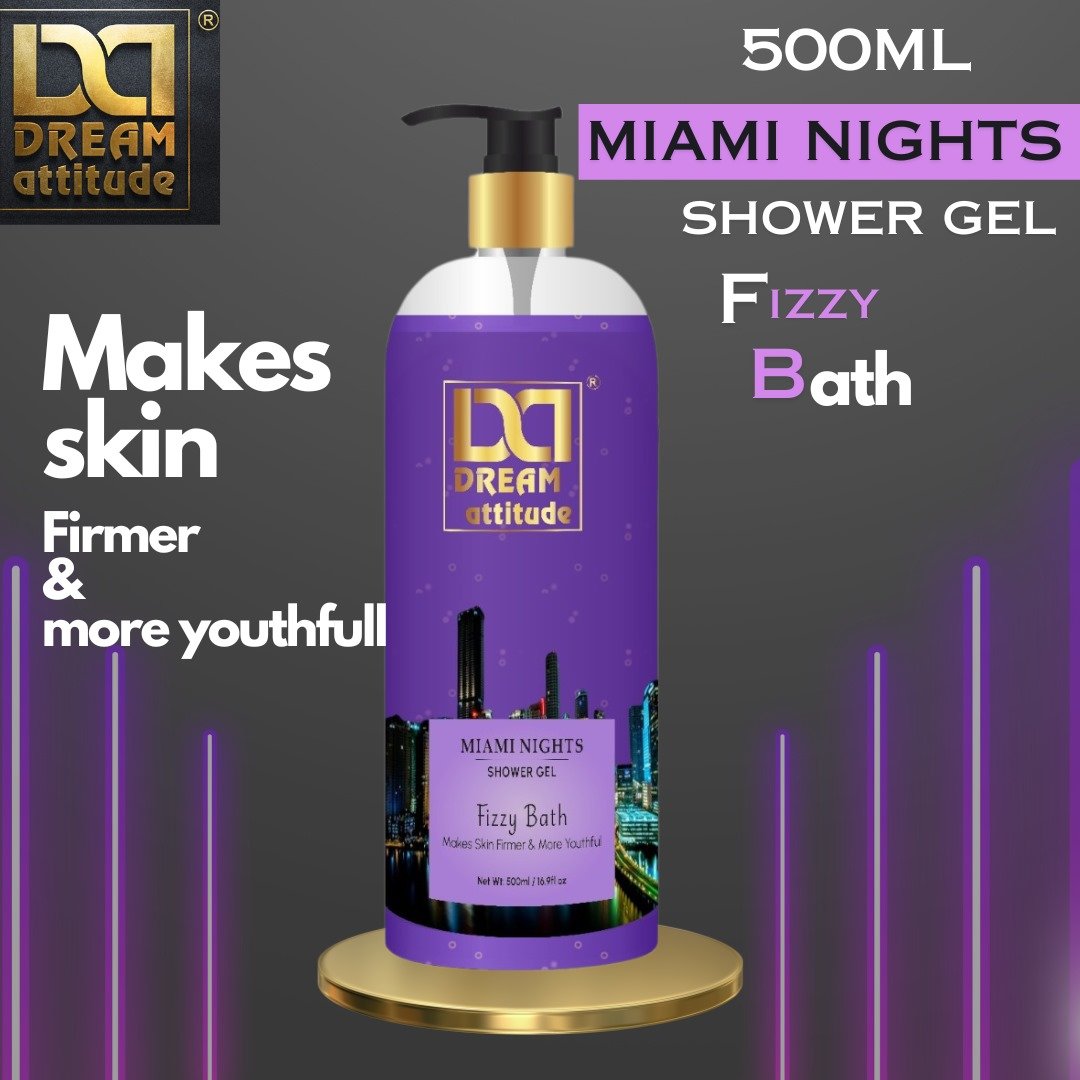 Dream Attitude - Miami Nights Shower Gel [Fizzy Bath Makes skin Firmer & More Youthful]	